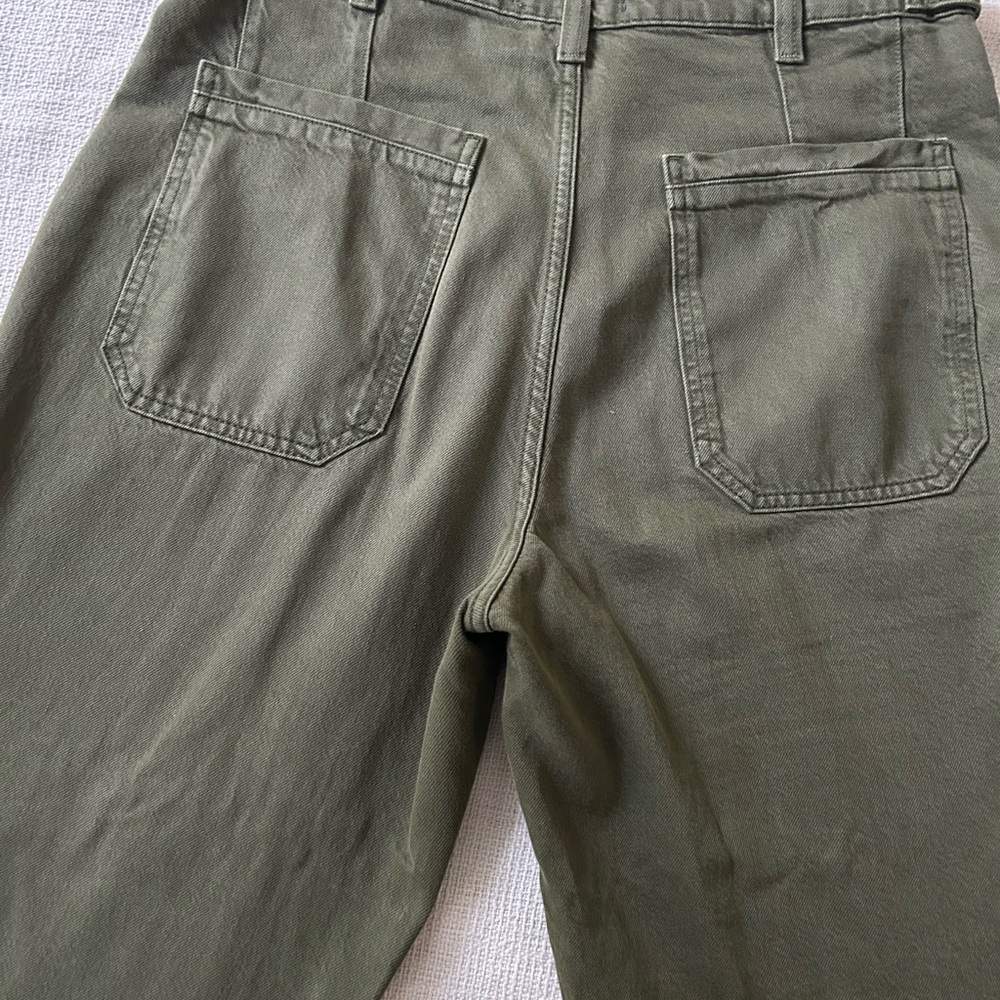 We The Free Palmer Olive Green Wide-Leg Jeans - Picture 10 of 13